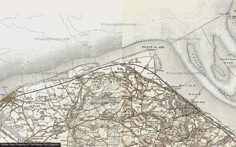 Old Map of Historic Map covering Tyn-y-Morfa in 1902