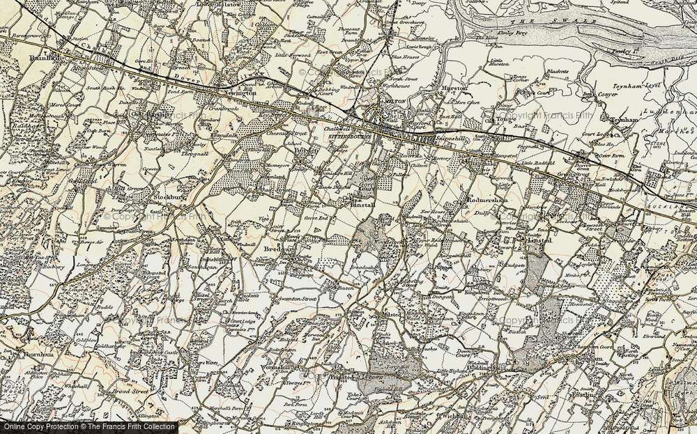 Old Map of Grove End, 1897-1898 in 1897-1898