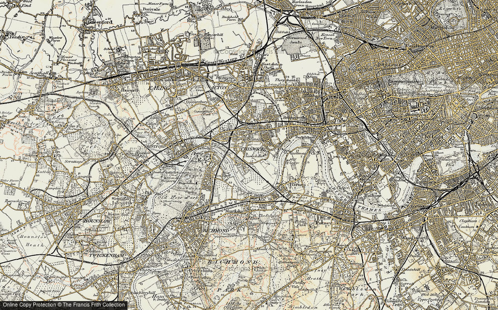 Old Map of Grove Park, 1897-1909 in 1897-1909