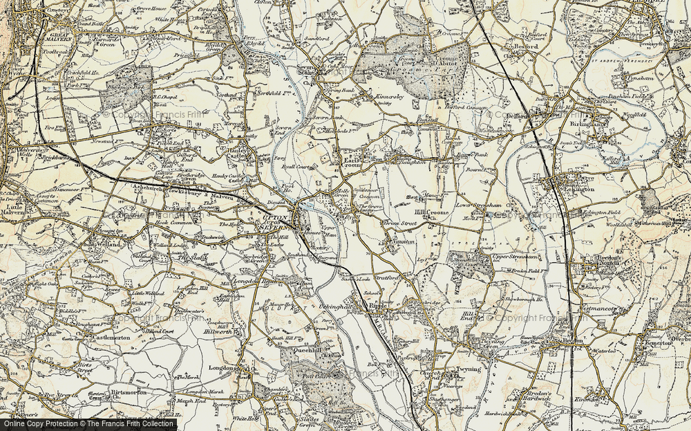 Old Map of Grove, The, 1899-1901 in 1899-1901