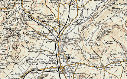 Old map of Berrymill Cottage in 1901-1903