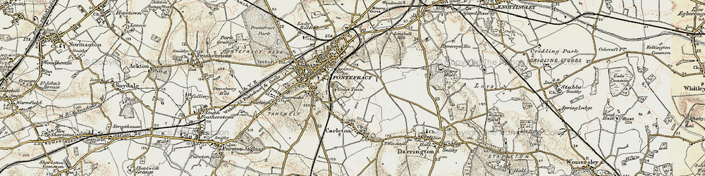Old map of Grove Town in 1903