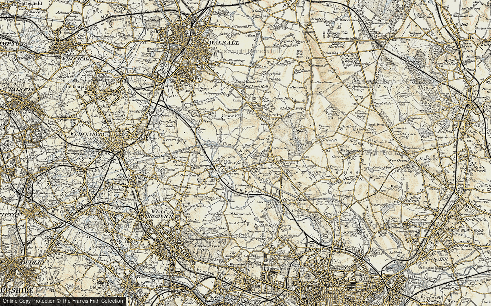 Old Map of Grove Vale, 1902 in 1902