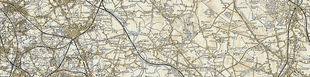 Old map of Grove Vale in 1902