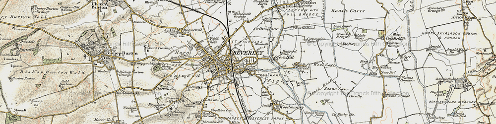 Old map of Westwood in 1903-1908