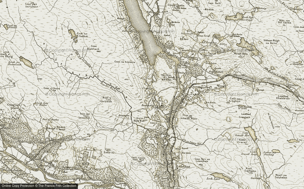 Old Map of Gruids, 1910-1912 in 1910-1912
