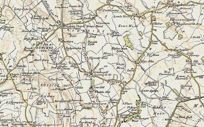 Old map of Grunsagill in 1903-1904