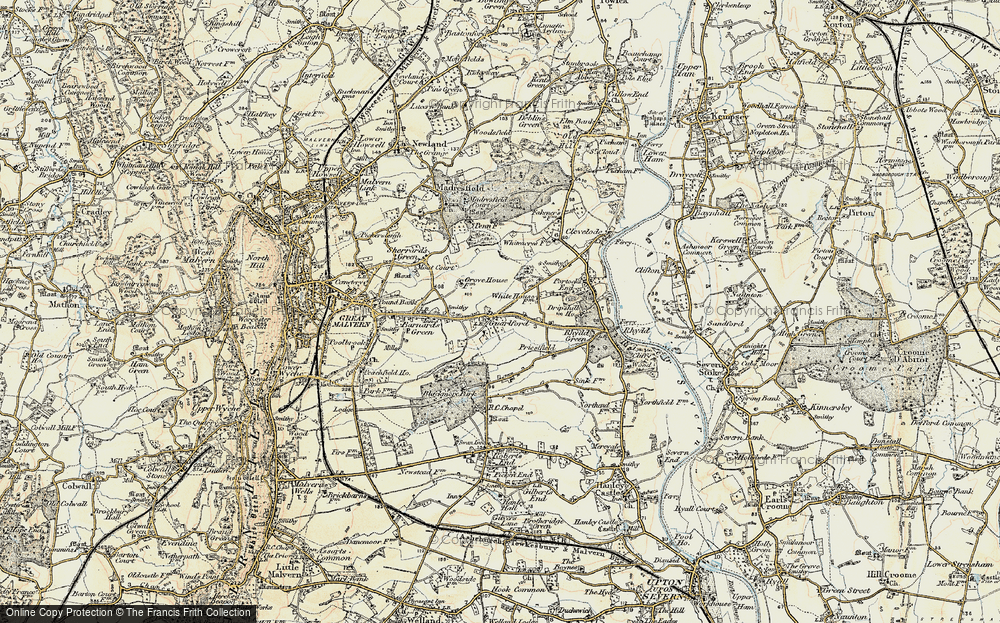 Old Map of Guarlford, 1899-1901 in 1899-1901