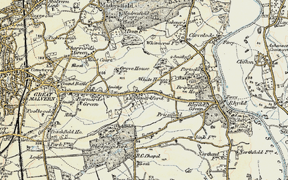Old map of Guarlford in 1899-1901