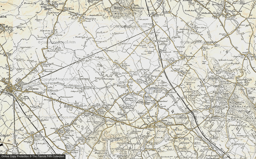 Old Map of Gubblecote, 1898 in 1898