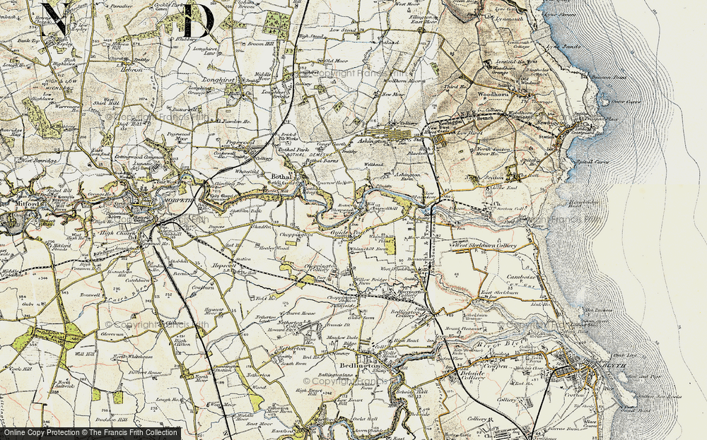 Old Map of Guide Post, 1901-1903 in 1901-1903