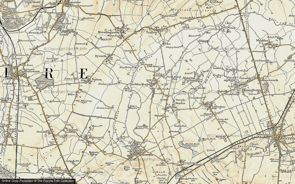 Old Map of Guilden Morden, 1898-1901 in 1898-1901