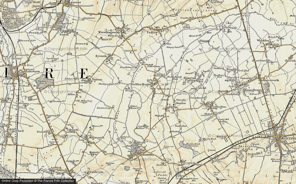 Historic Ordnance Survey Map of Guilden Morden, 18981901