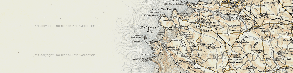 Old map of Gull in 1900