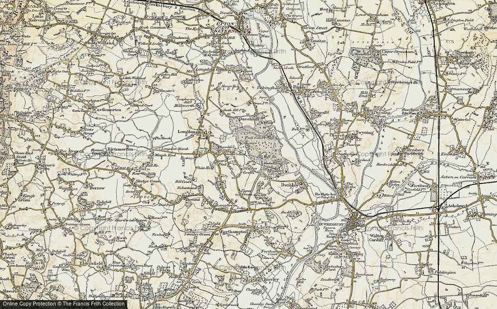 Old Map of Guller's End, 1899-1901 in 1899-1901