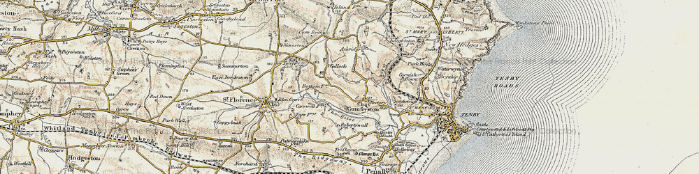 Old map of Astridge in 1901