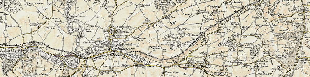 Old map of Gundleton in 1897-1900