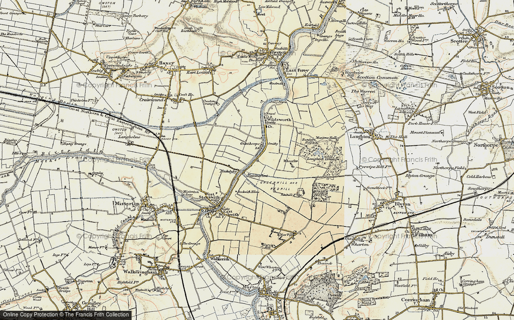 Old Map of Gunthorpe, 1903 in 1903