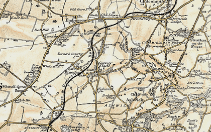 Old map of Gurney Slade in 1899