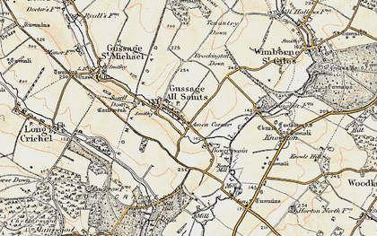 Old map of Amen Corner in 1897-1909