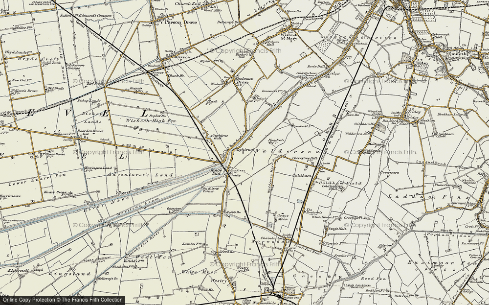 Old Map of Guyhirn, 1901-1902 in 1901-1902