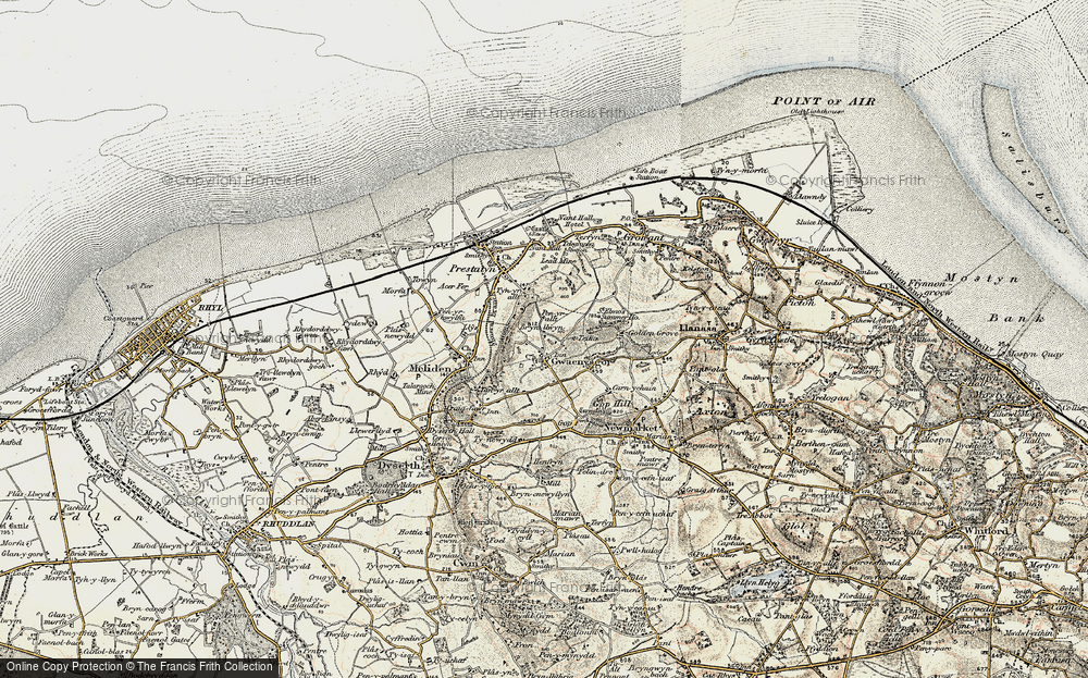 Old Map of Gwaenysgor, 1902-1903 in 1902-1903
