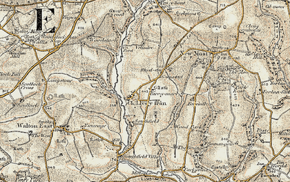 Old map of Gwastad in 1901-1912
