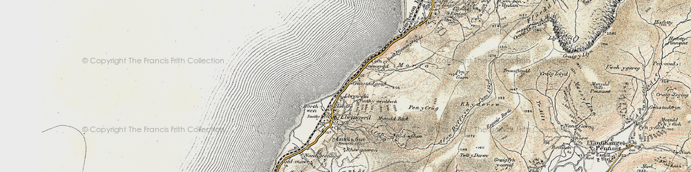Old map of Llwyn Du in 1902-1903