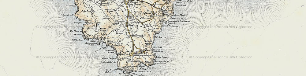 Old map of Whale Rock in 1900