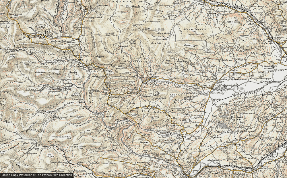 Old Map of Gwernafon, 1902-1903 in 1902-1903