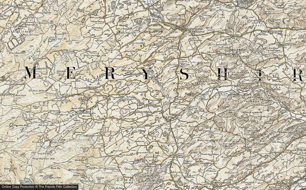 Old Map of Gwernydd, 1902-1903 in 1902-1903
