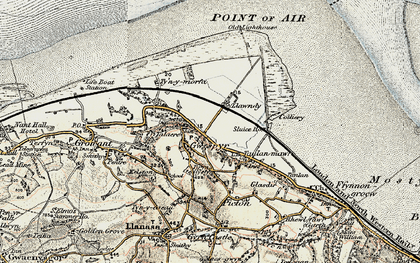 Old map of Gwespyr in 1902-1903