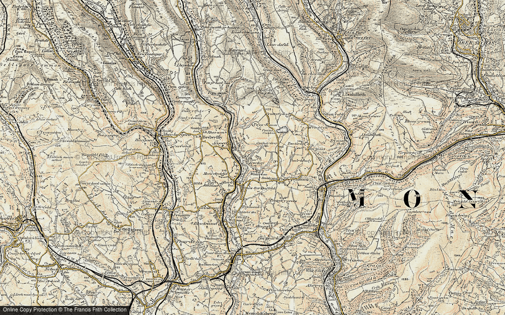 Old Map of Gwrhay, 1899-1900 in 1899-1900