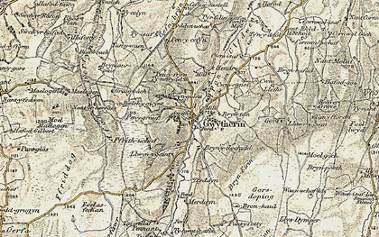 Old map of Bryn-y-clochydd in 1902-1903