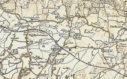 Old map of Habin in 1897-1900