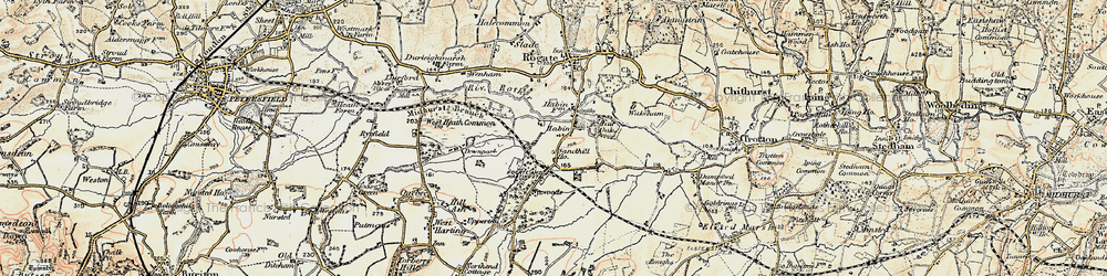 Old map of Habin in 1897-1900