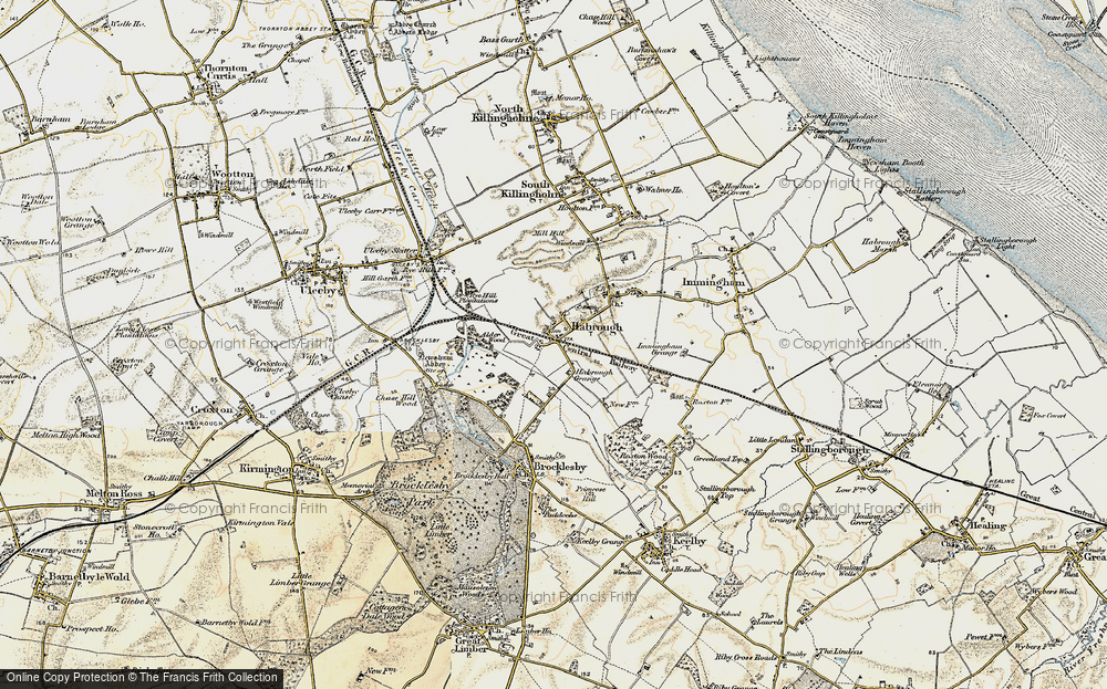 Old Map of Habrough, 1903-1908 in 1903-1908