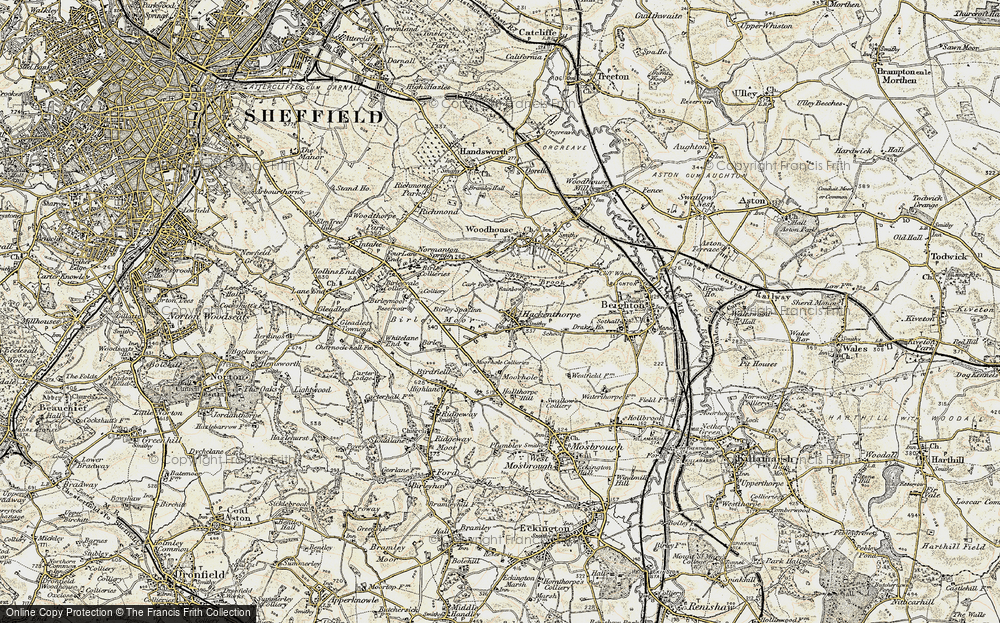 Old Map of Hackenthorpe, 1902-1903 in 1902-1903