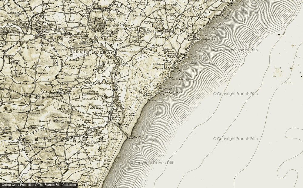Old Map of Hackley Head, 1909-1910 in 1909-1910