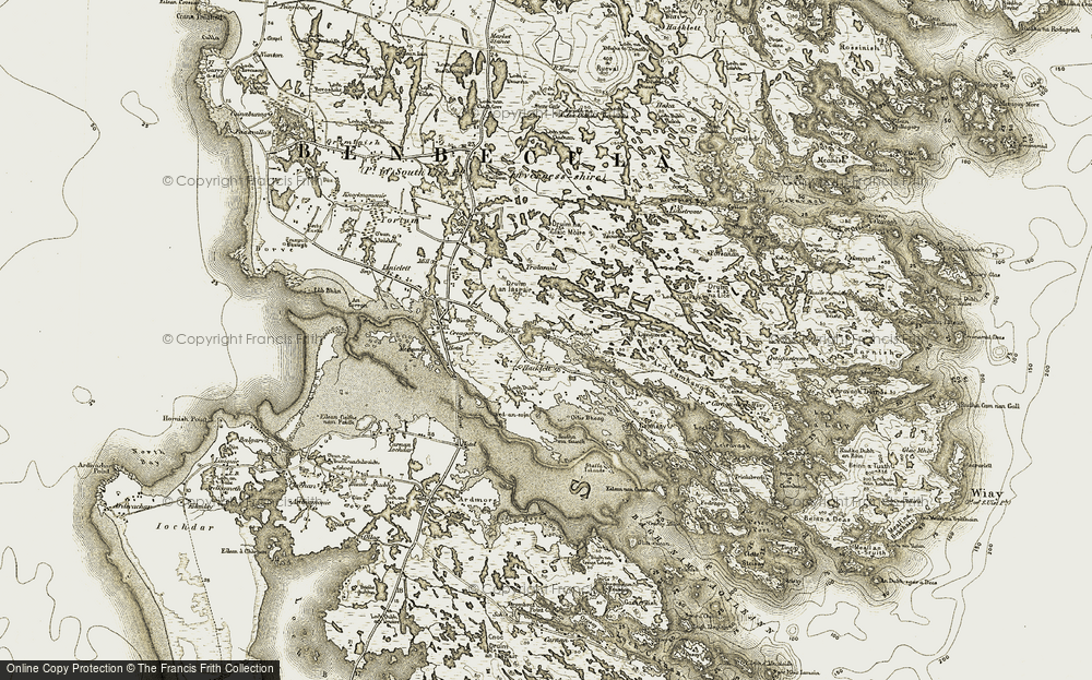 Old Map of Haclait, 1911 in 1911