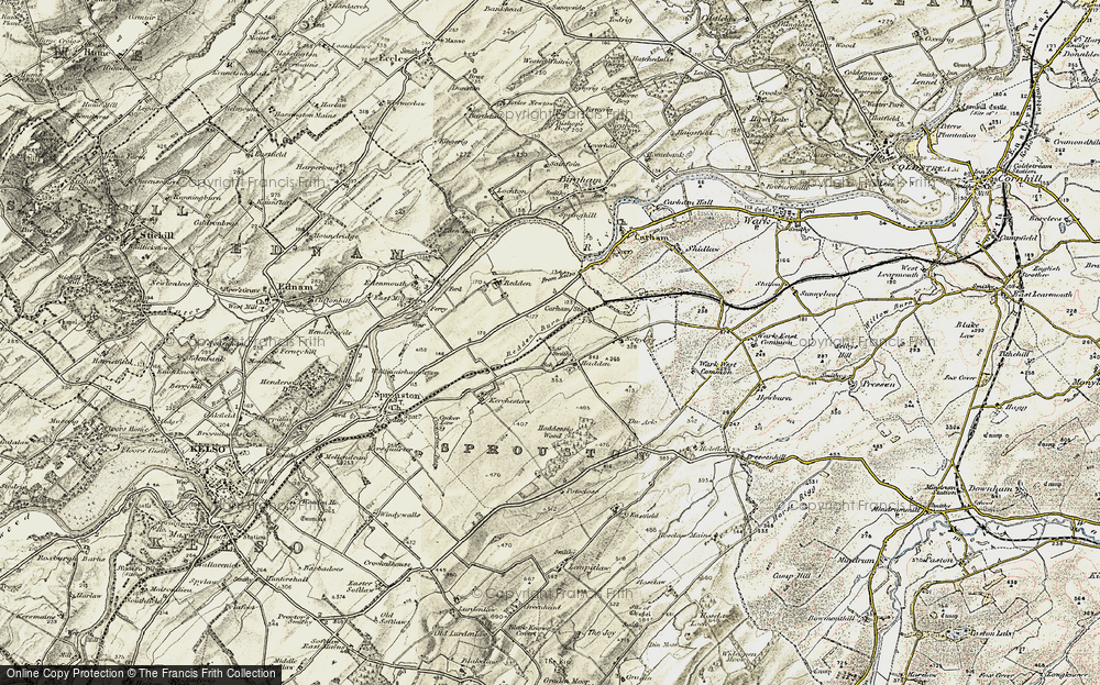 Old Map of Hadden, 1901-1904 in 1901-1904