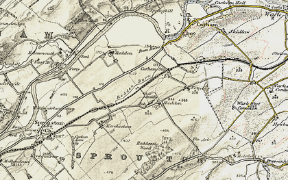 Old map of Hadden in 1901-1904