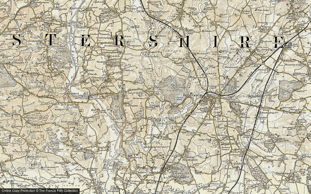 Old Map of Hadley, 1899-1902 in 1899-1902