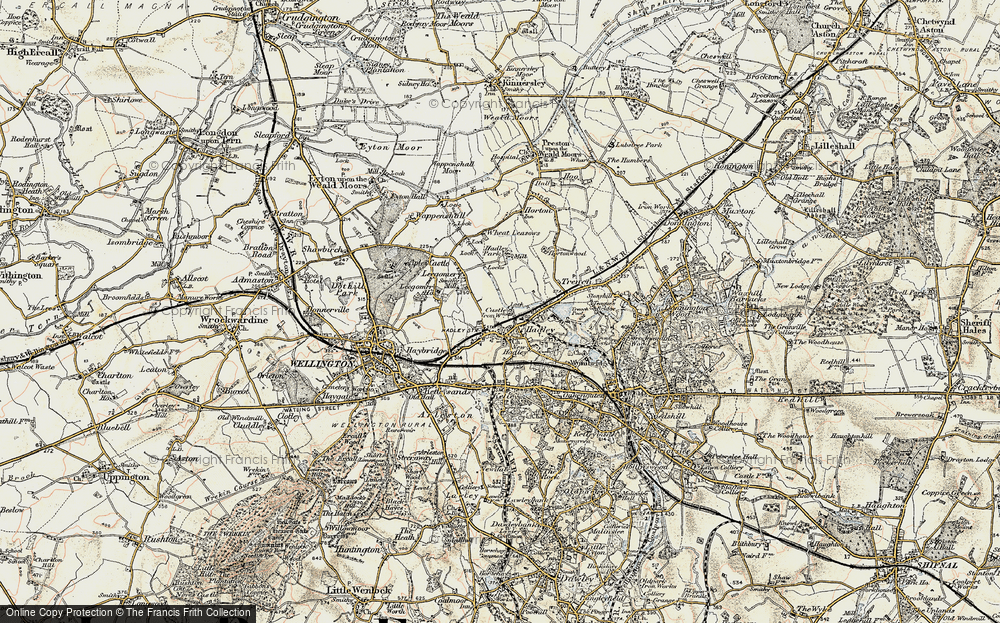 Old Map of Hadley Castle, 1902 in 1902