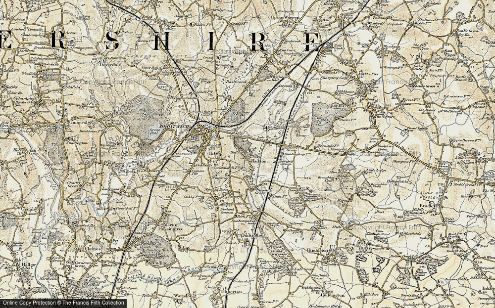 Old Map of Hadzor, 1899-1902 in 1899-1902