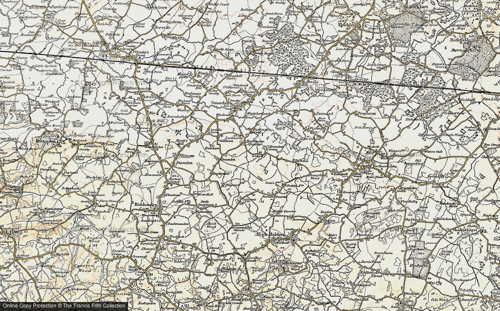 Old Map of Haffenden Quarter, 1897-1898 in 1897-1898