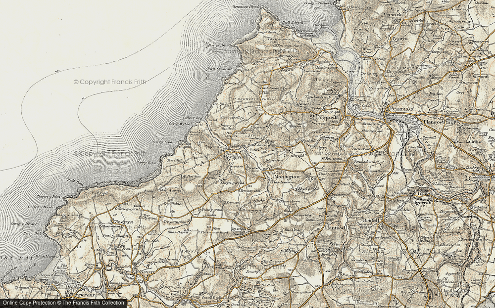 Old Map of Hafod Grove, 1901 in 1901