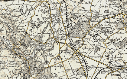 Old map of Hafod-y-Green in 1902-1903