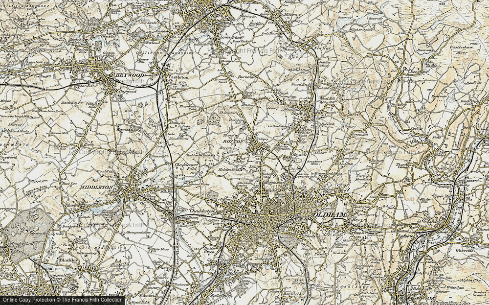 Old Map of Haggate, 1903 in 1903