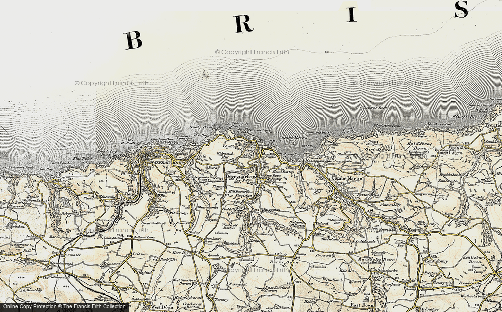 Old Map of Hagginton Hill, 1900 in 1900
